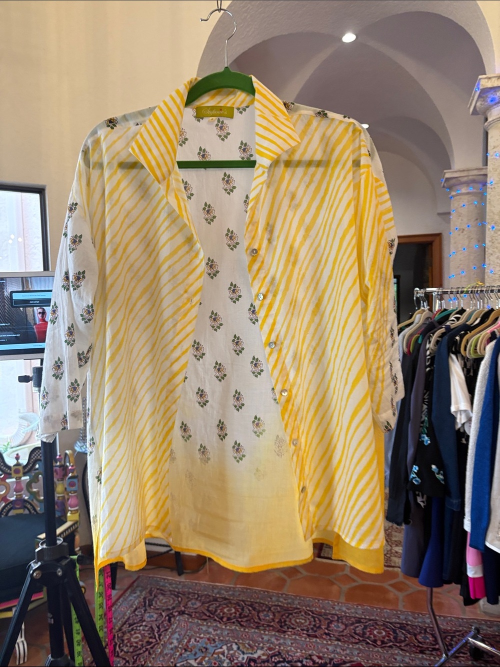 hundred percent cotton button down shirt